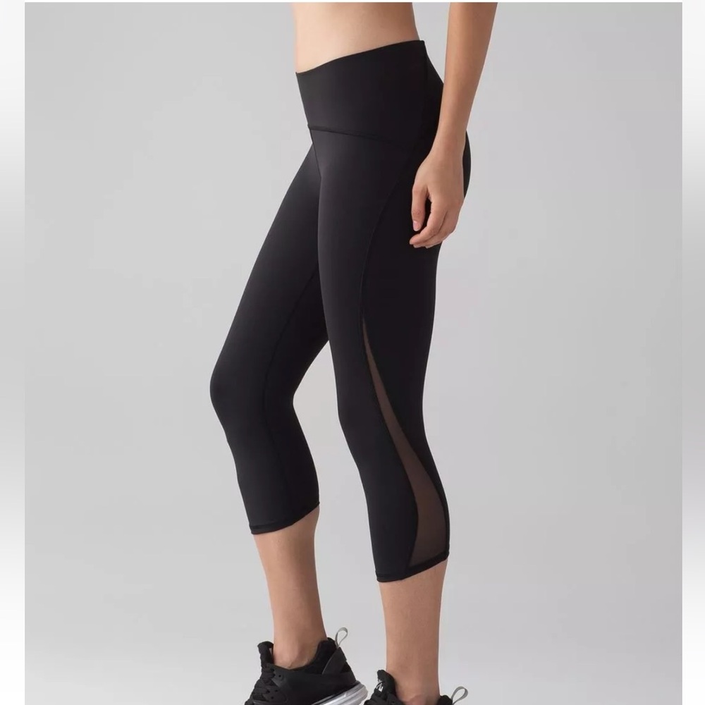 Lululemon Train Times Crop Legging Black Women's 6